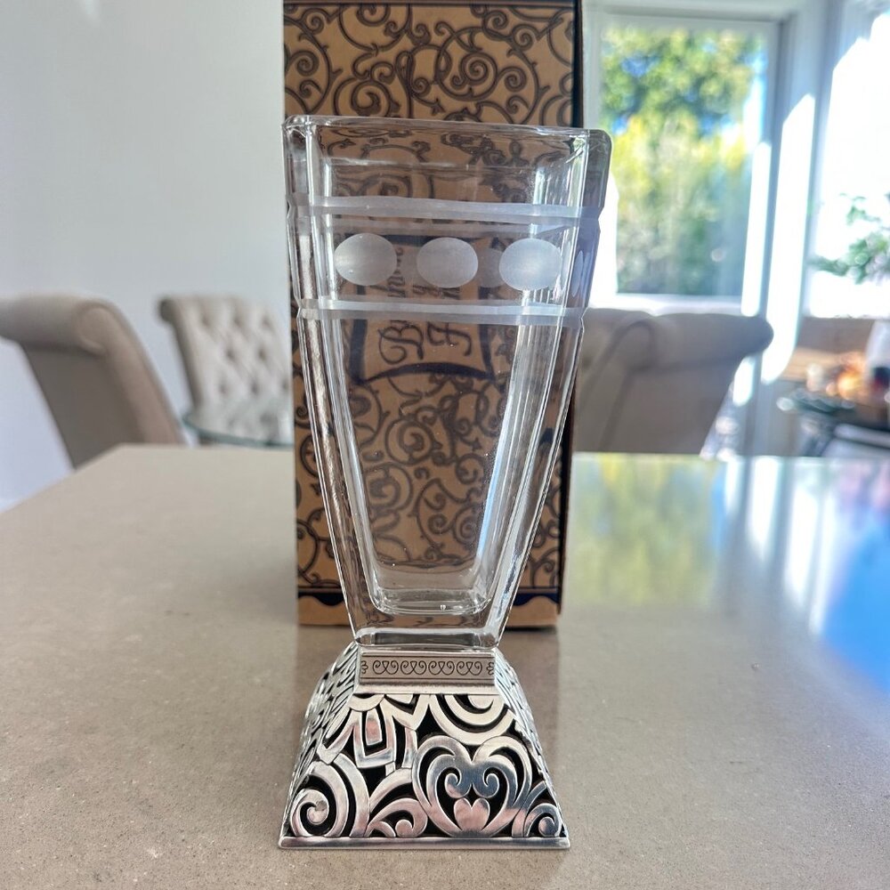 Brighton Lacie Daisy Glass Vase